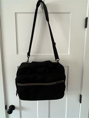 CODi Black Ballistic Nylon 17" Laptop Briefcase Heavy Duty Messenger Bag